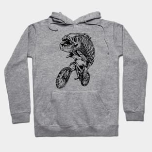 SEEMBO Piranha Cycling Bicycle Cyclist Biker Biking Fun Bike Hoodie